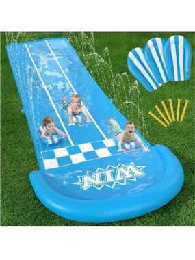 Blue Kids Slip and Slide Water Racer -